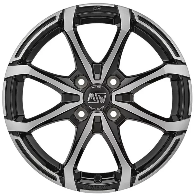 Felgen MSW X4 5.5x14 4x100 ET40 Black Full Polished (gbfp)