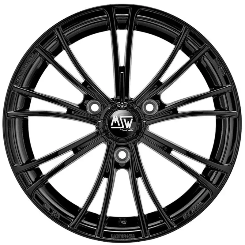 MSW X2 6.5x15 3x112 ET30 GLOSS BLACK Felgen