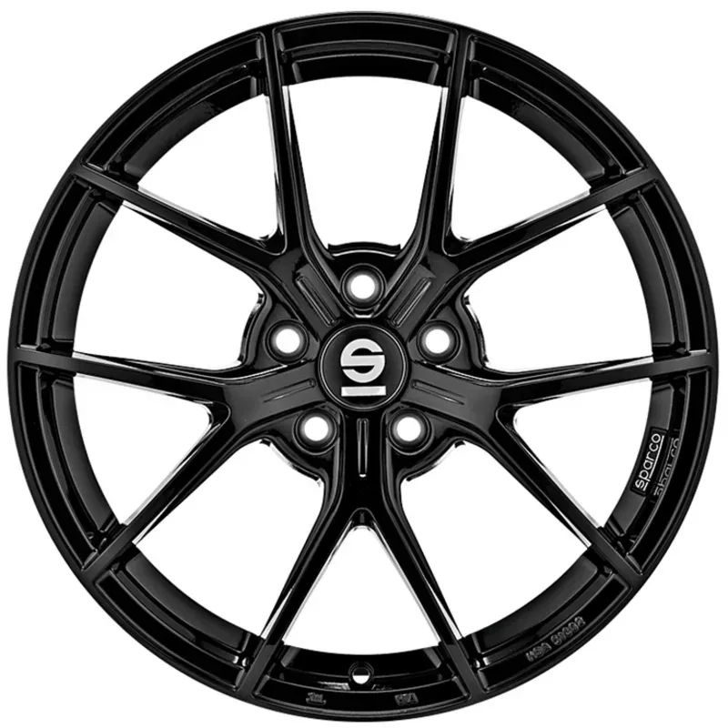 Sparco PODIO 8.0x18 5x112 ET35 GLOSS BLACK Felgen