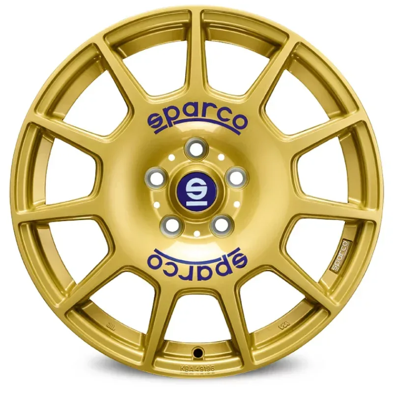 Felgen Sparco TERRA 7.5x17 5x100 ET48 Race Gold Blue Lettering