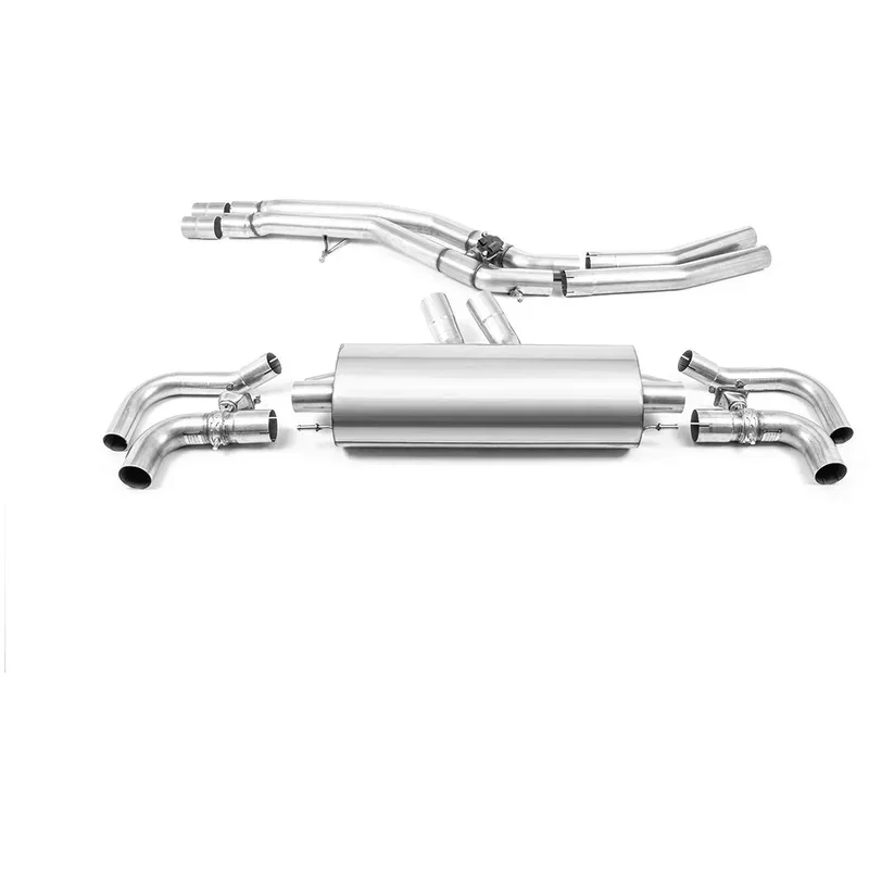 OPF-Back mit Klappensystem Milltek  2x76mm OE Tips für AUDI Q8 (4MN, 4MT)  RS FSI Mild Hybrid quattro 600ps