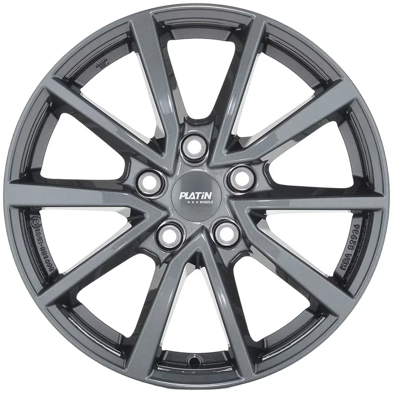 Felgen Platin P95 6.0x16 5x100 ET45 Dark Grey