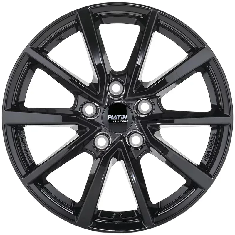 Felgen Platin P95 6.0x17 5x100 ET39 Diamant-schwarz