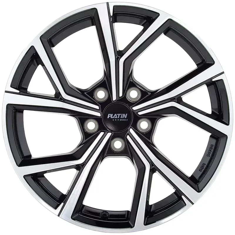 Felgen Platin P115 7.5x18 5x112 ET40 Black Polished