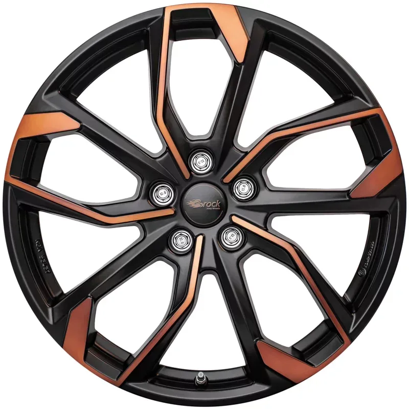 Felgen RC Design RC34 7.5x19 5x112 ET50 Black Orange Matt
