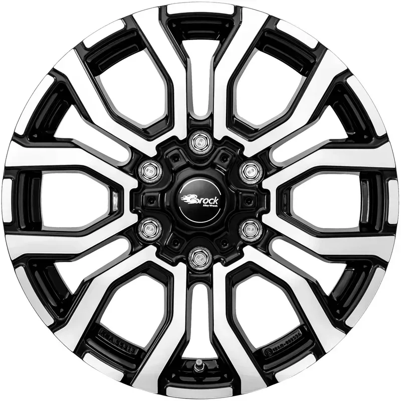 RC Design RC35 6.5x16 6x130 ET62 Schwarz Glanz Voll-Poliert Felgen