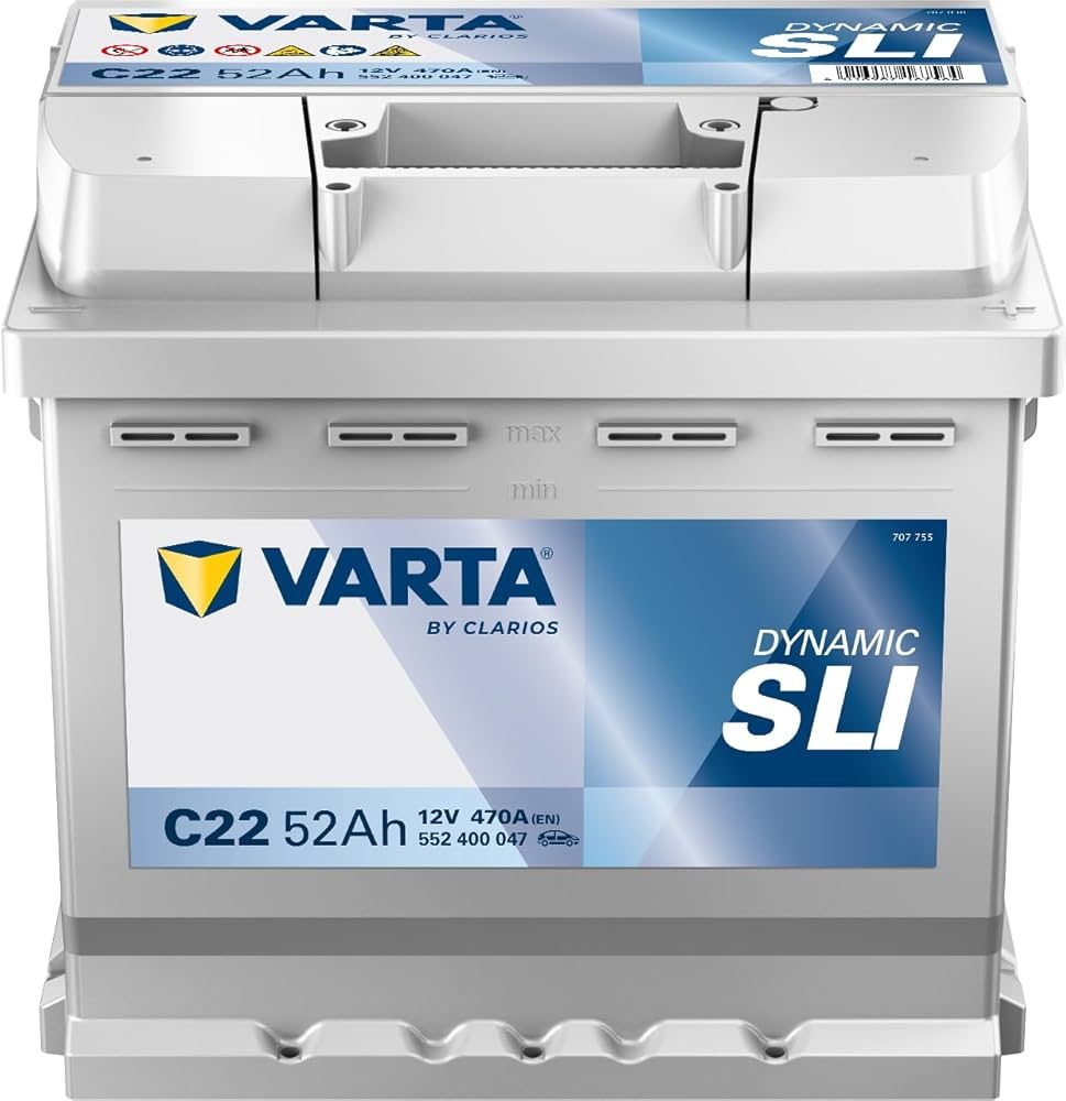 Autobatterie Varta C22 Dynamic SLI 12V 52Ah  470A