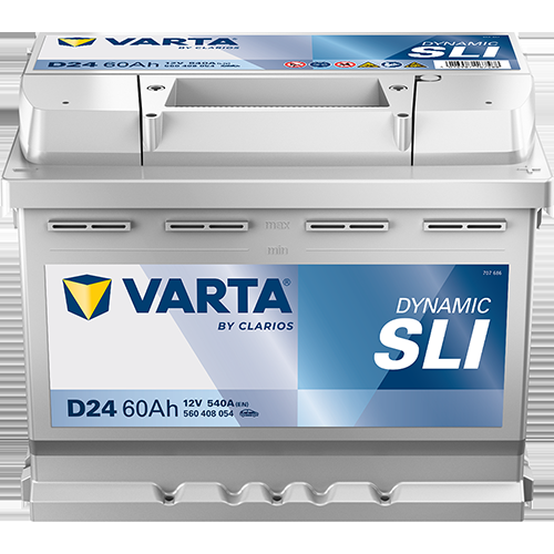 Autobatterie Varta D24 Dynamic SLI 12V 60Ah  540A