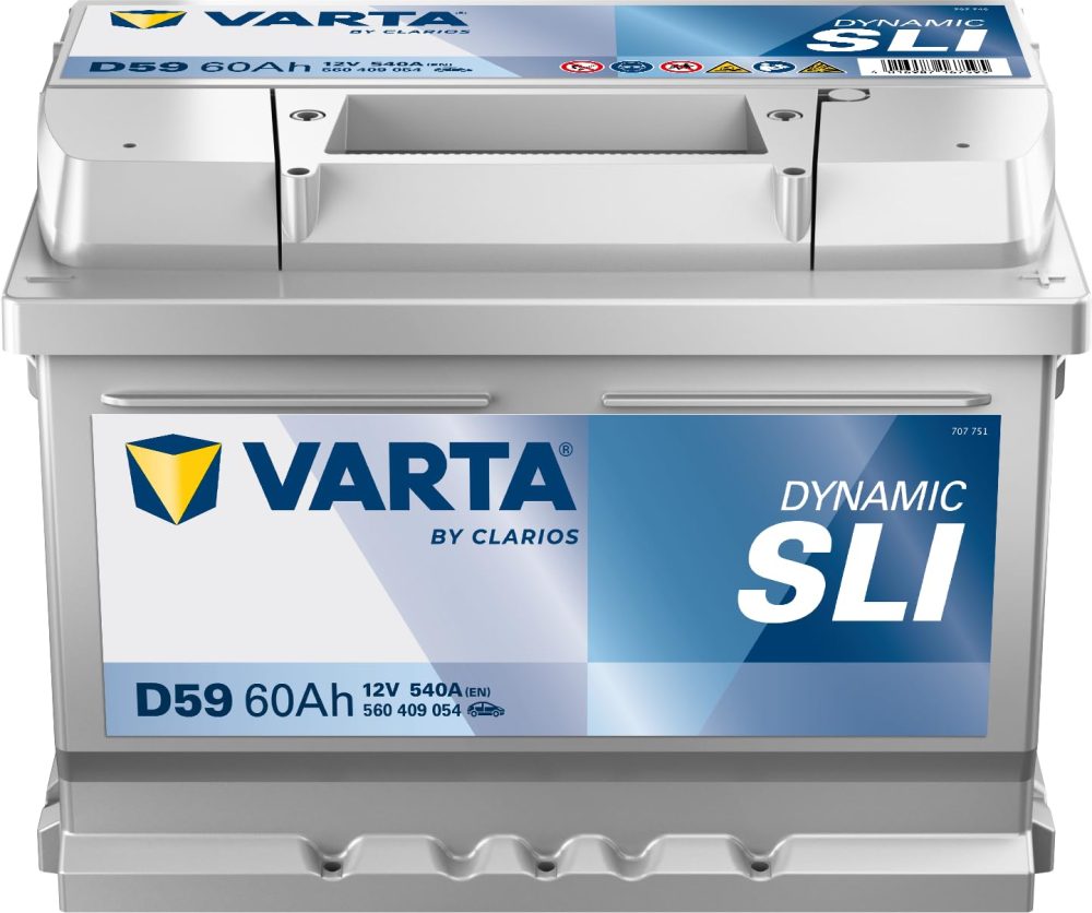 Autobatterie Varta D59 Dynamic SLI 12V 60Ah  540A