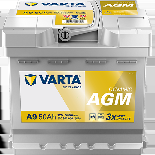 Autobatterie Varta A9 Dynamic AGM 12V 50Ah  540A