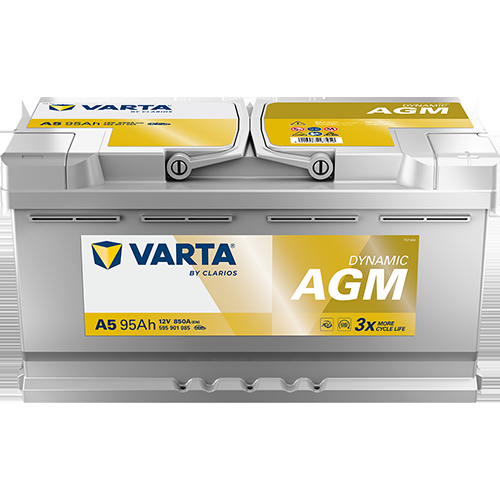 Autobatterie Varta A5 Dynamic AGM 12V 95Ah  850A