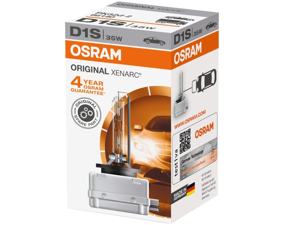 Osram Automotive 66140 Xenon Leuchtmittel Xenarc Original D1S 35 W 12 V, 85 V