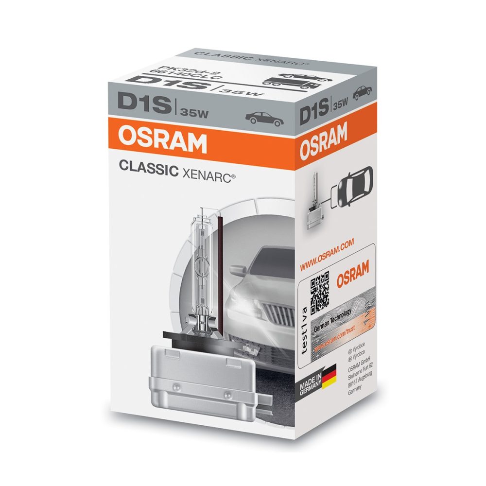OSRAM, Ersatzleuchtmittel,  XENARC Classic D1S 35W PK32d-2 4000K, AUTO & BIKE, 66140CLC