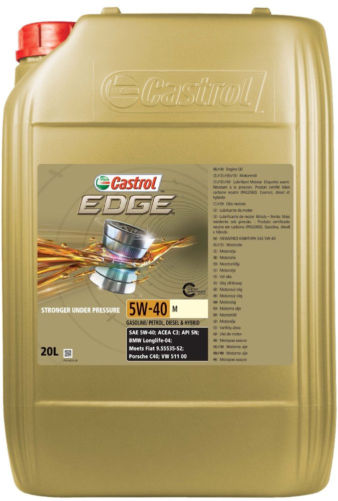 Castrol, Öle, Edge 5W40 M 20L, AUTO & BIKE, 15D3AC