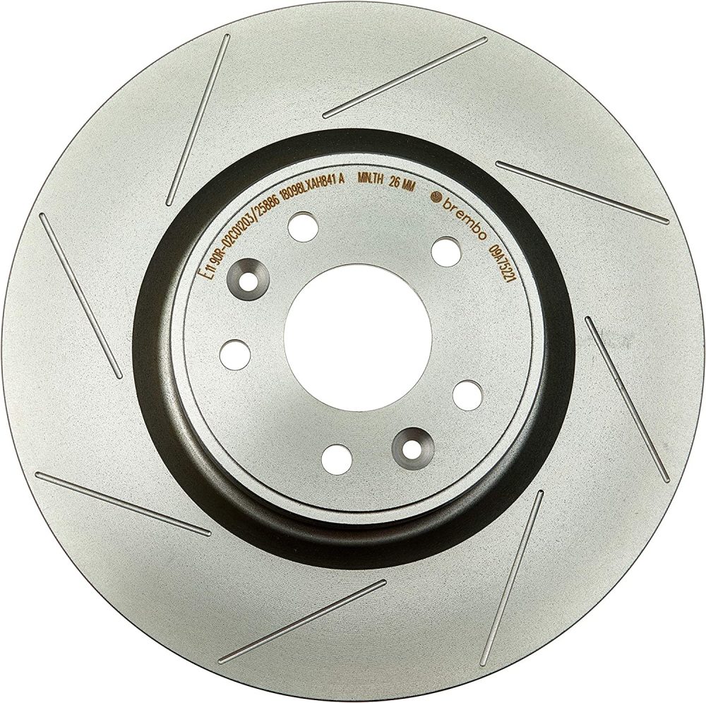 Bremsscheibe Vorne Geschlitzte Brembo Drilled für RENAULT MEGANE III Coupé (DZ0/1_)  2.0 R.S. 265ps