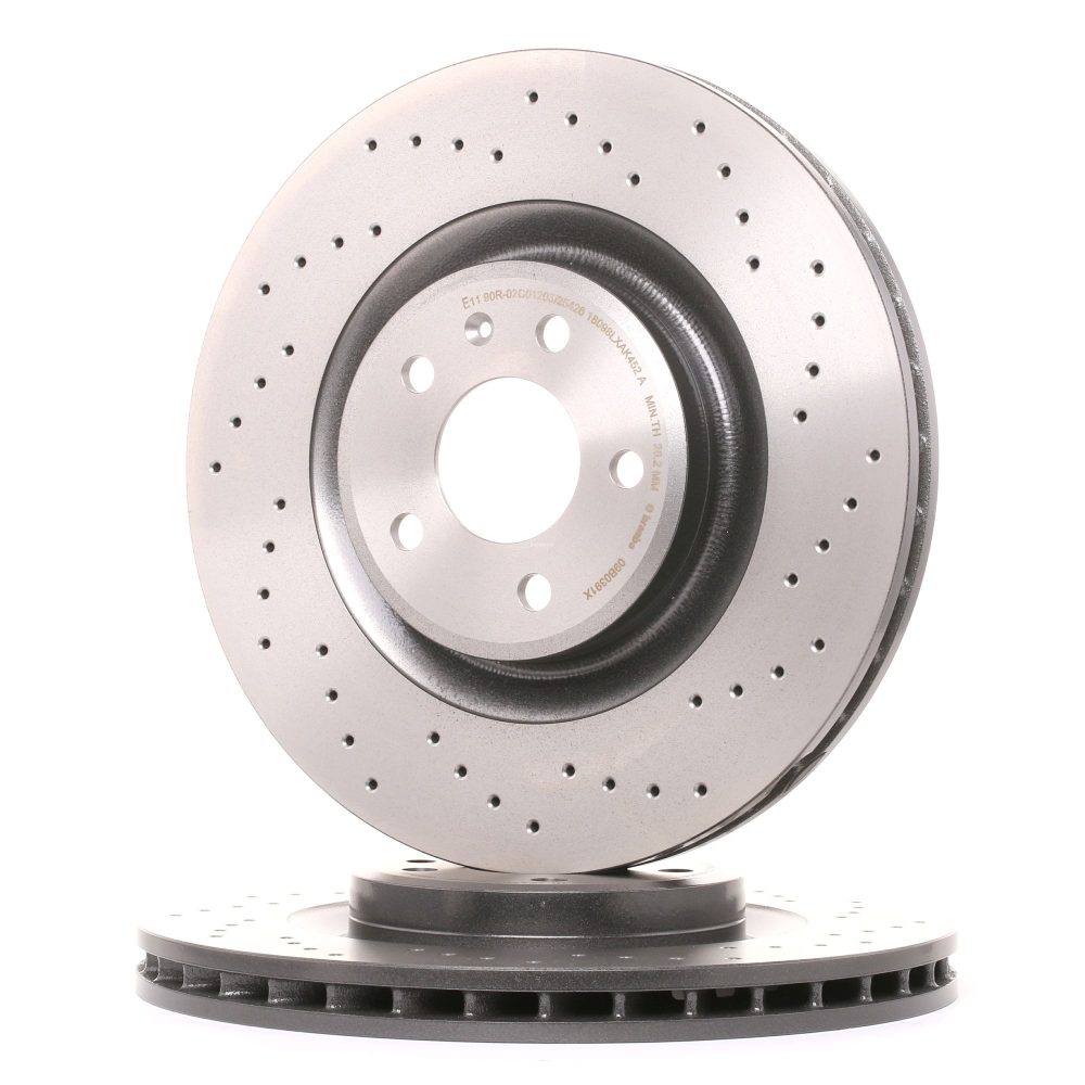 Bremsscheibe Vorne Gelochten Brembo Xtra für BMW 3 Coupé (E92)  330 d xDrive 245ps