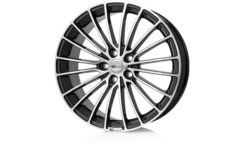 Brock B24 7.0x17 4x98 ET35 Schwarz Glanz Voll-Poliert Felgen