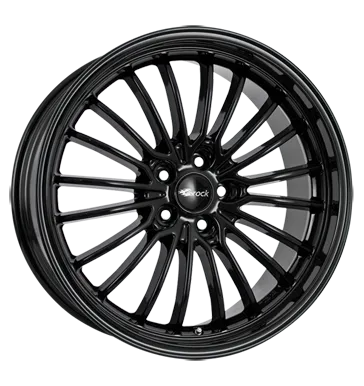 Felgen Brock B24 8.0x18 5x100 ET35 Schwarz Glanz