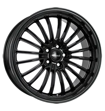 Brock B24 7.0x17 4x100 ET38 Schwarz Glanz Felgen
