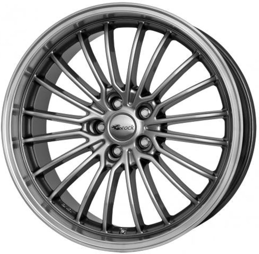 Brock B24GP 8.5x19 5x108 ET45 Chromsilber Horn-Poliert Felgen