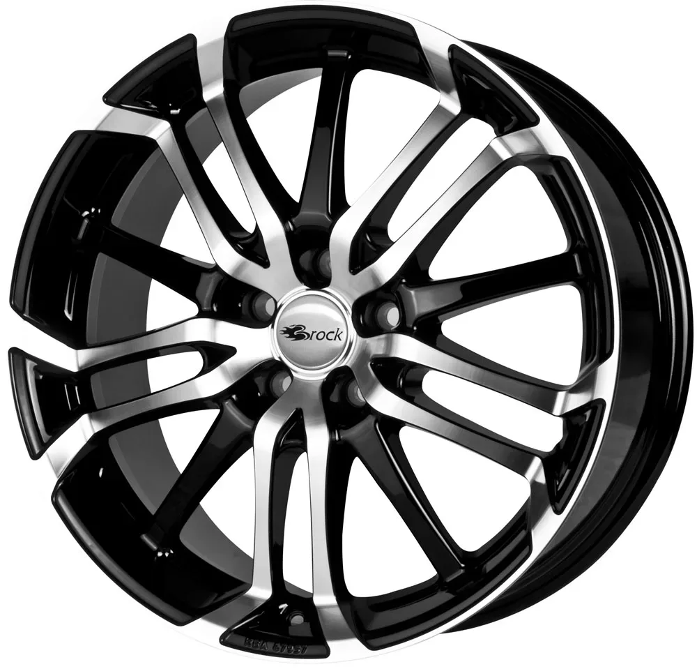 Brock B26 8.0x18 5x112 ET42 Schwarz Glanz Voll-Poliert Felgen