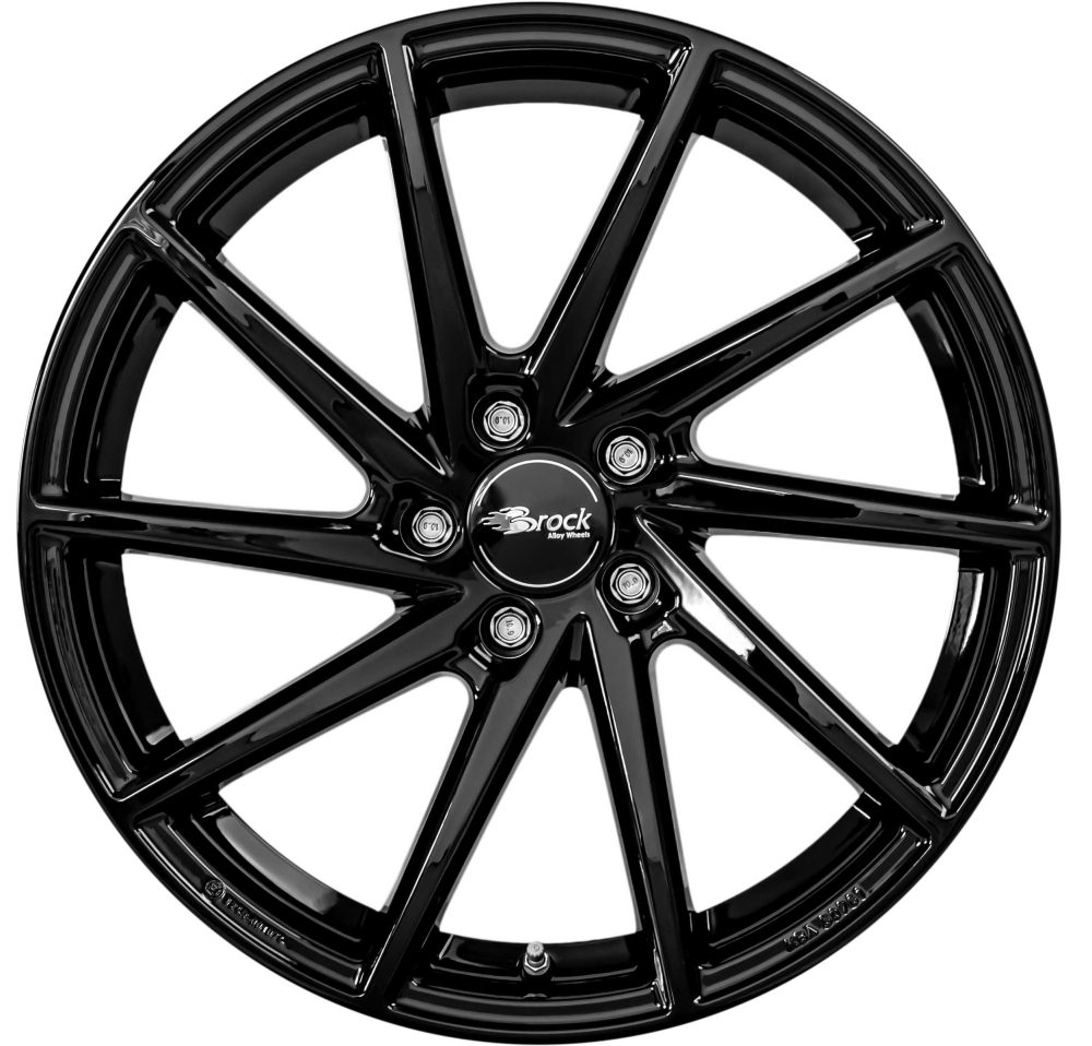 Brock B37 8.5x19 5x112 ET43 Schwarz Glanz Felgen