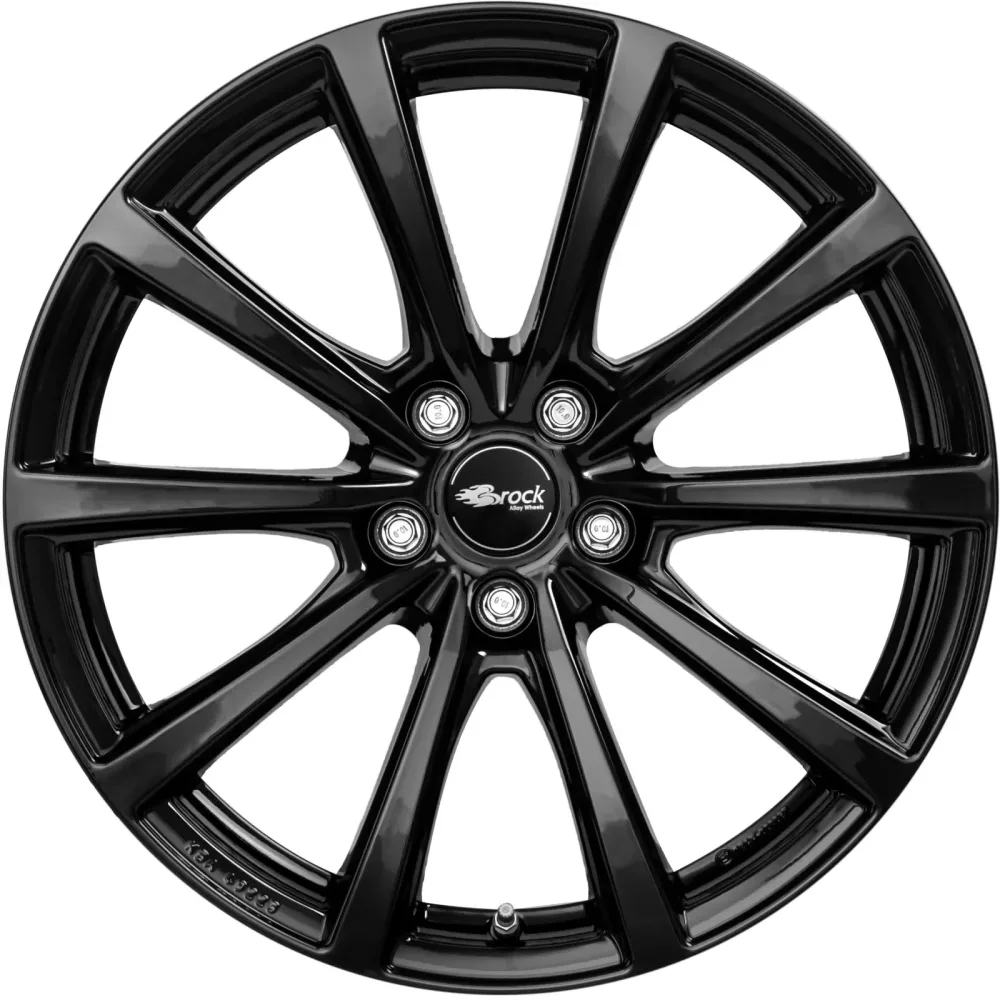 Brock B32 8.5x18 5x112 ET36 Schwarz Glanz Felgen