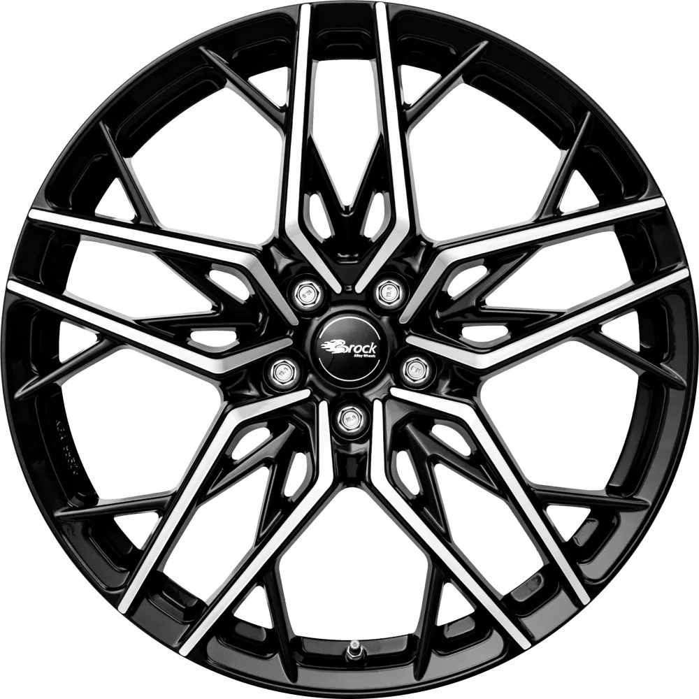 Brock B44 8.0x18 5x112 ET35 Schwarz Glanz Voll-Poliert Felgen