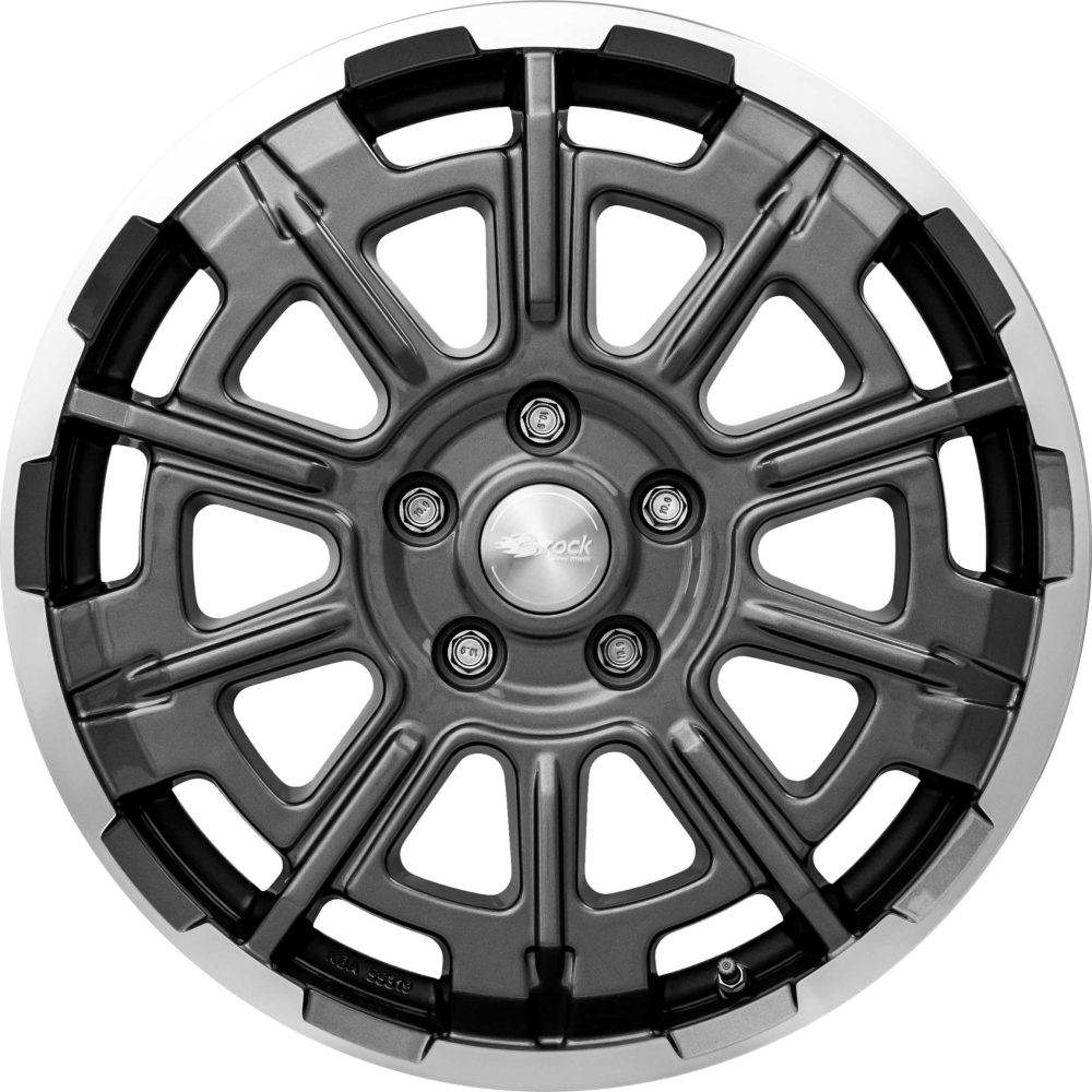 Brock B45 7.5x18 6x139.7 ET33 Himalaya Grey Voll-Poliert Felgen