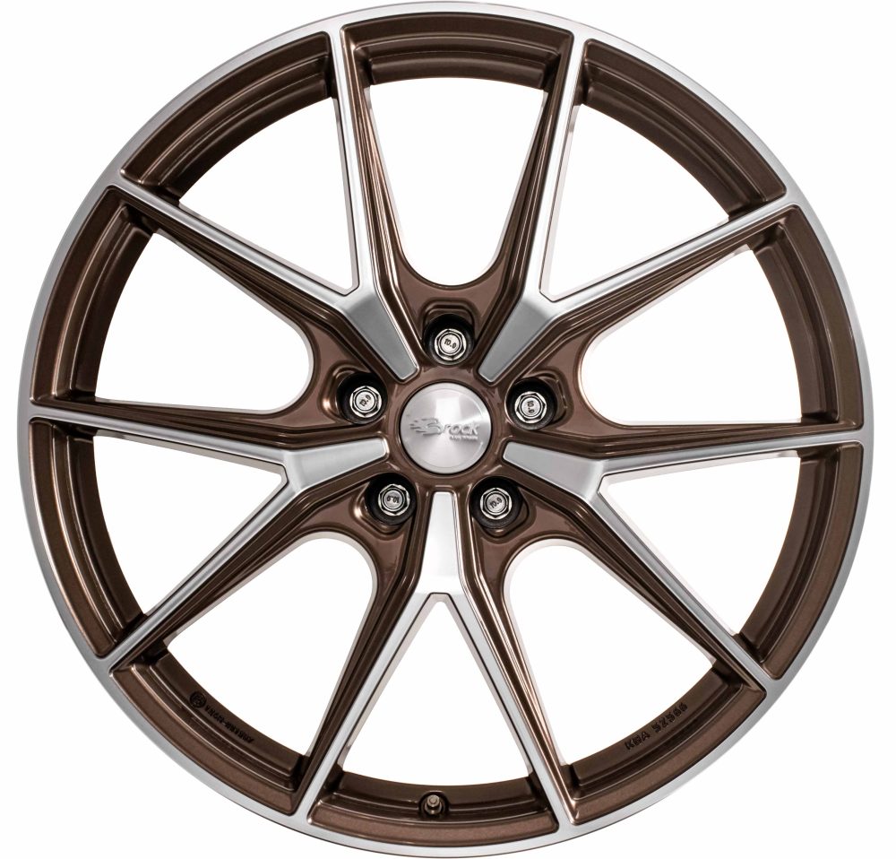 Brock B40 8.0x19 5x114.3 ET35 Bronze Copper Voll-Poliert Felgen