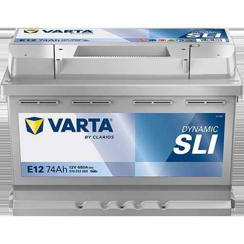 Autobatterie Varta E12 Dynamic SLI 12V 74Ah  680A