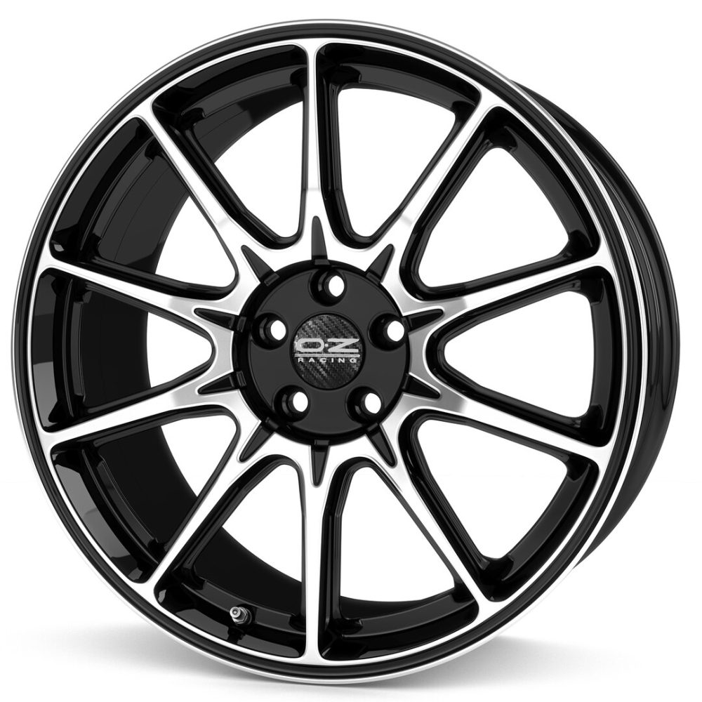 OZ HYPER XT HLT 10.5x22 5x114 ET53 GLOSS BLACK DIAMOND CUT Felgen
