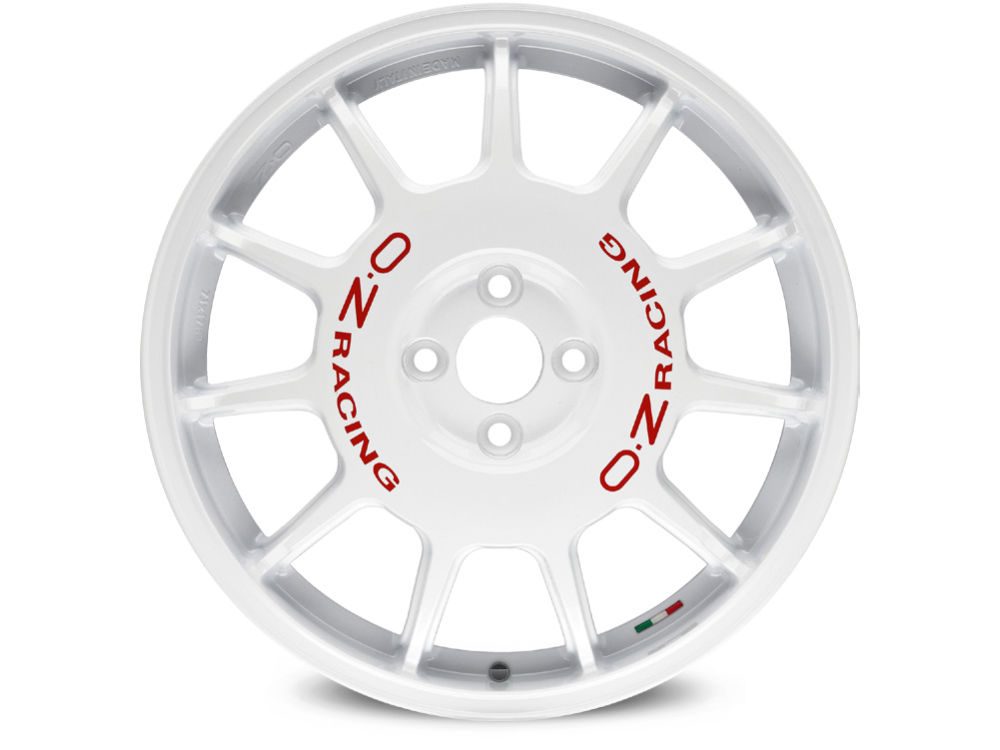 OZ LEGGENDA 7.0x17 4x100 ET42 WHITE RED LETTERING Felgen