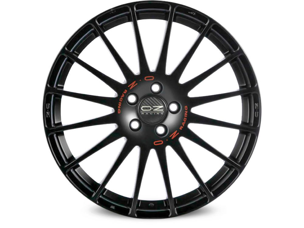 Felgen OZ SUPERTURISMO GT 7.0x18 4x100 ET42 Matt Black Red Lettering