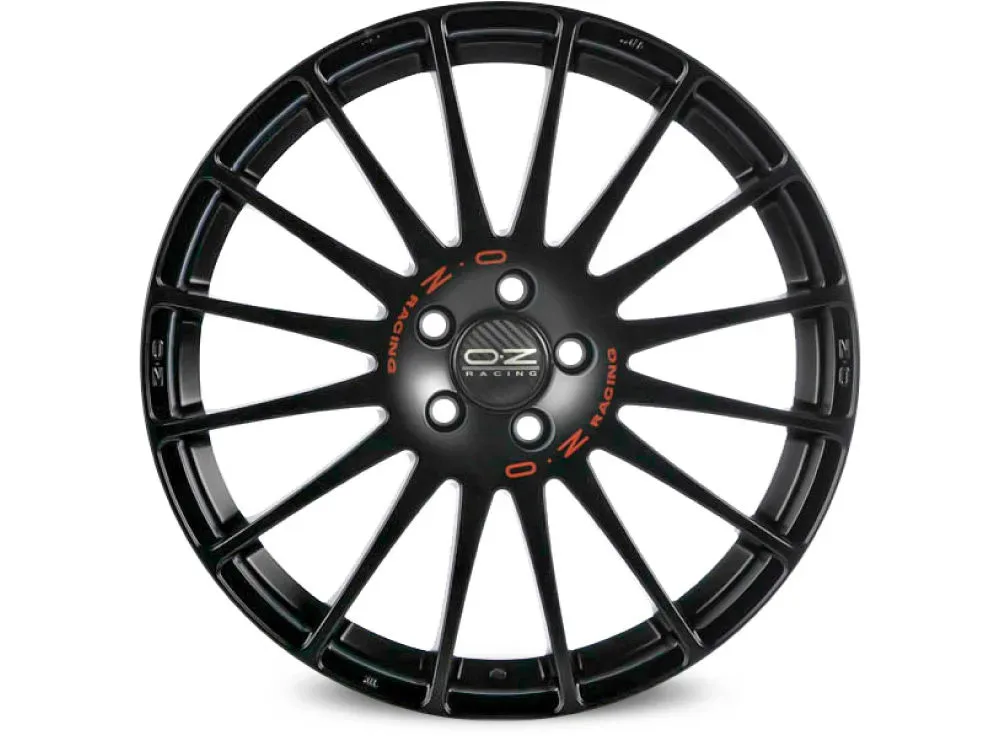 OZ SUPERTURISMO GT 6.0x14 4x100 ET36 MATT BLACK RED LETTERING Felgen