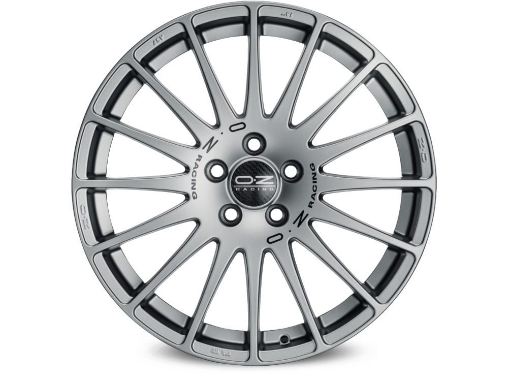OZ SUPERTURISMO GT 6.5x15 4x100 ET43 GRIGIO CORSA BLACK LETTERING Felgen