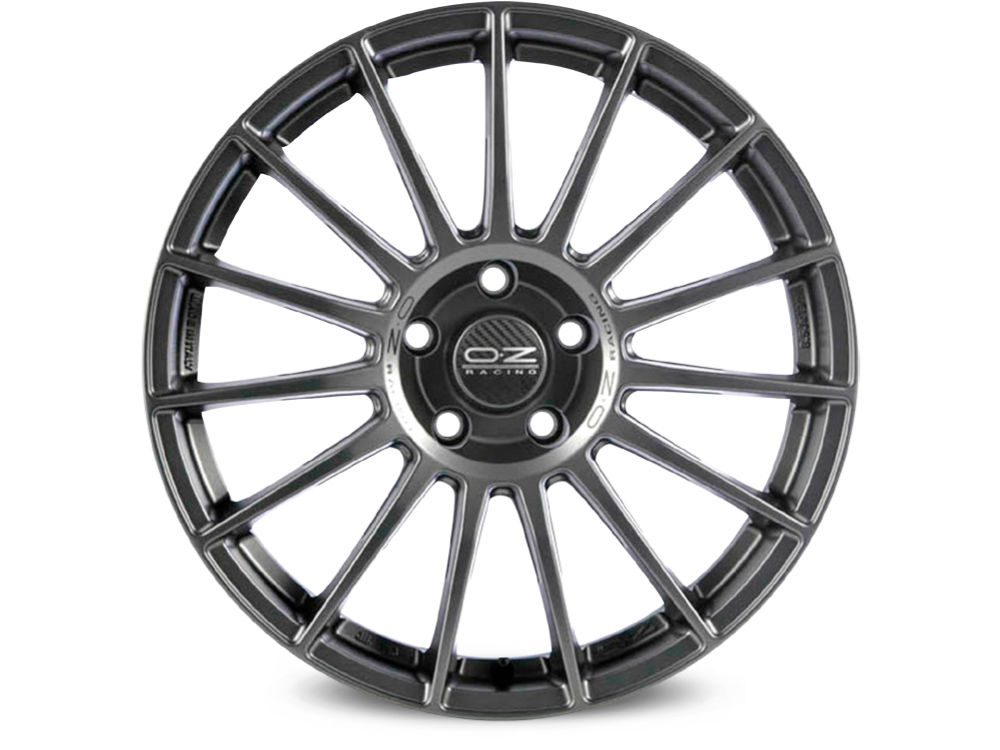 Felgen OZ SUPERTURISMO LM 7.0x17 4x100 ET42 Matt Graphite Silver Lettering