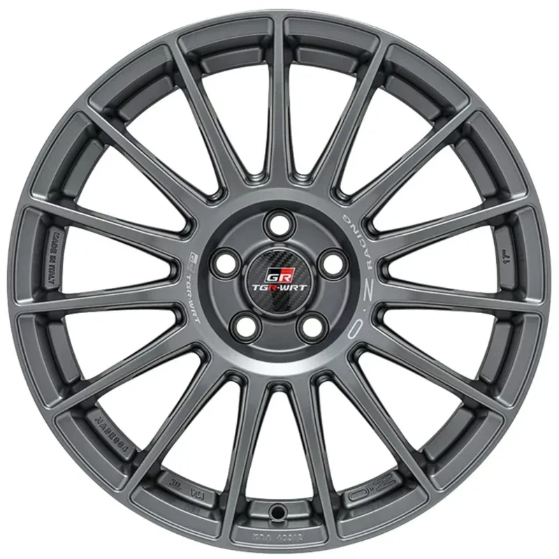 OZ SUPERTURISMO TGR-WRT 7.0x17 4x100 ET42 MATT GRAPHITE + SILVER LETTERING Felgen