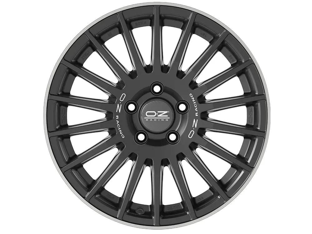 OZ RALLY DESERT 8.0x18 6x139.7 ET48 MATT BLACK SILVER LET. DIAMOND LIP Felgen