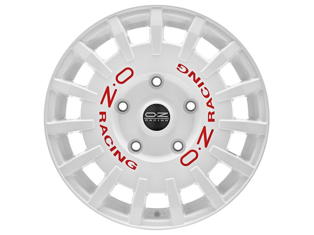 OZ RALLY RACING VAN 7.5x18 5x160 ET48 WHITE RED LETTERING Felgen