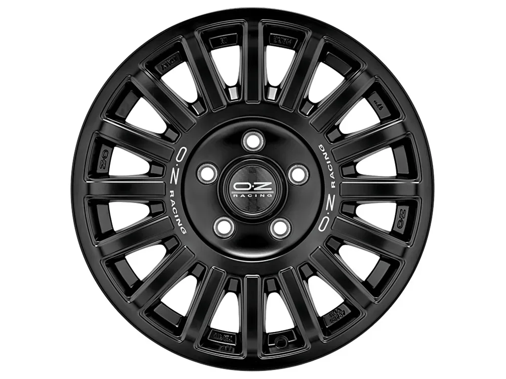 OZ RALLY RAID 8.0x17 5x112 ET35 MATT BLACK SILVER LETTERING Felgen