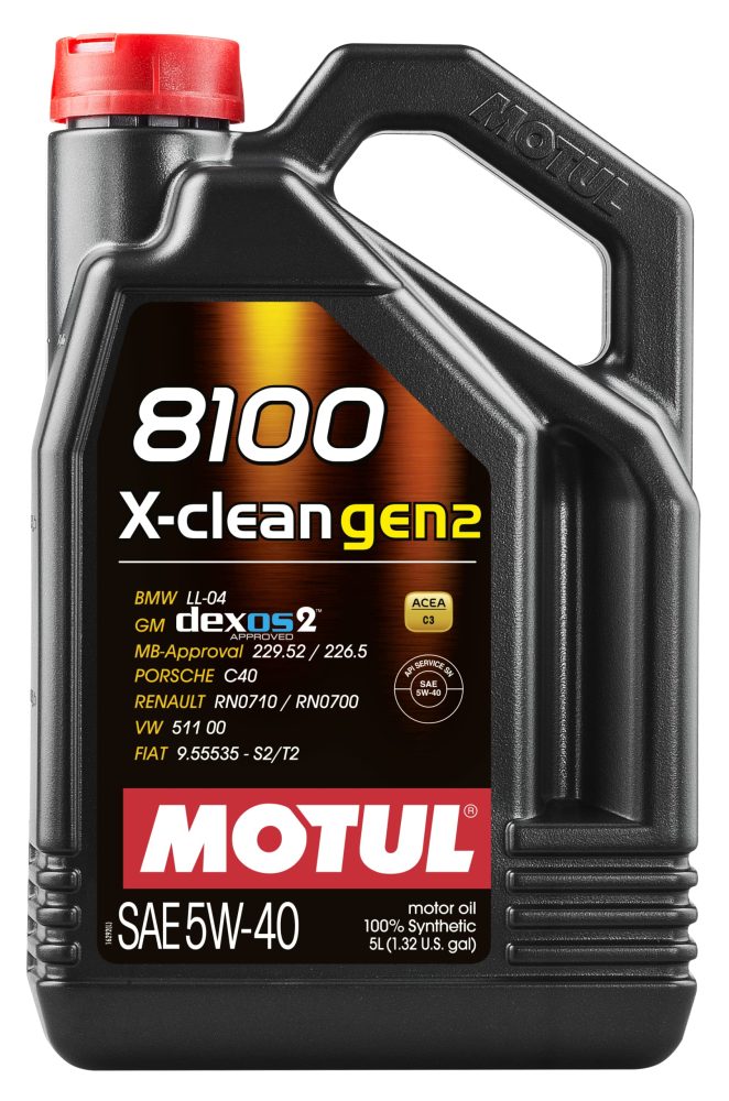 Motul 8100 X-clean gen2 5W40 Motoröl 5L