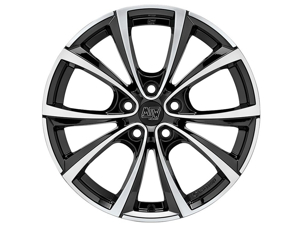 Felgen MSW 27T 9.5x19 5x114.3 ET45 Gloss Black Full Polished