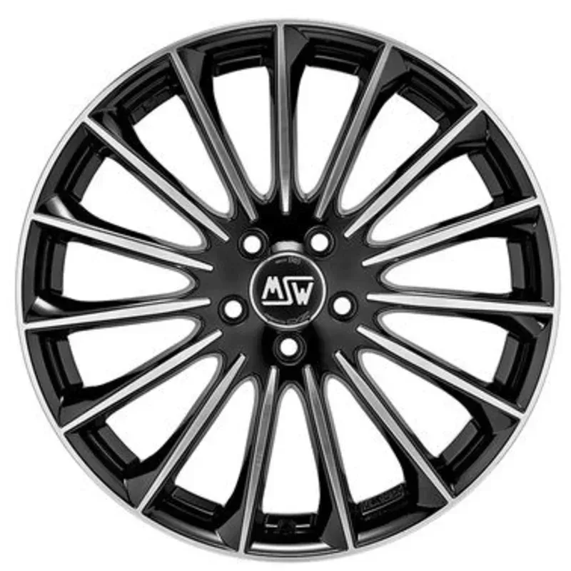 MSW 30 9.5x20 5x112 ET42 BLACK FULL POLISHED (GBFP) Felgen