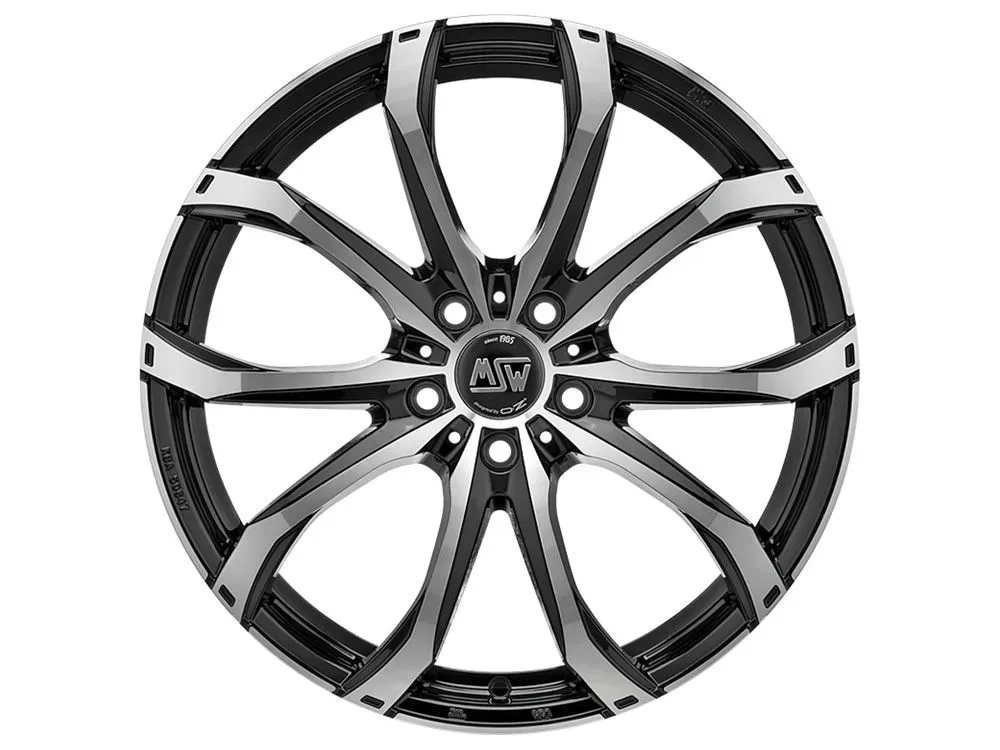 MSW 48 8.0x18 5x112 ET40 GLOSS BLACK FULL POLISHED Felgen