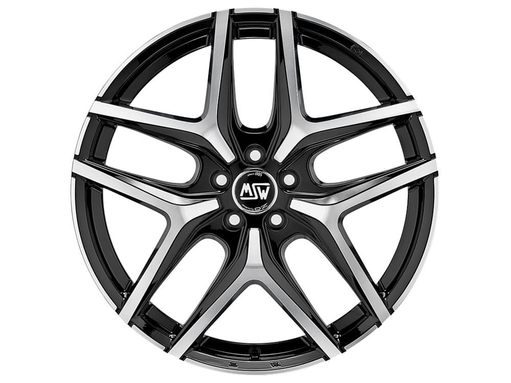 Felgen MSW 40 8.5x20 5x112 ET30 Black Full Polished (gbfp)