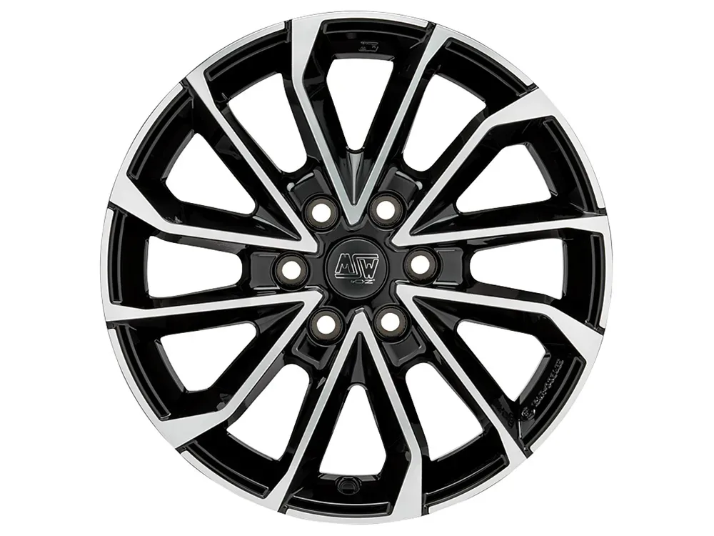 MSW 42 VAN 7.5x19 6x120 ET53 GLOSS BLACK FULL POLISHED Felgen