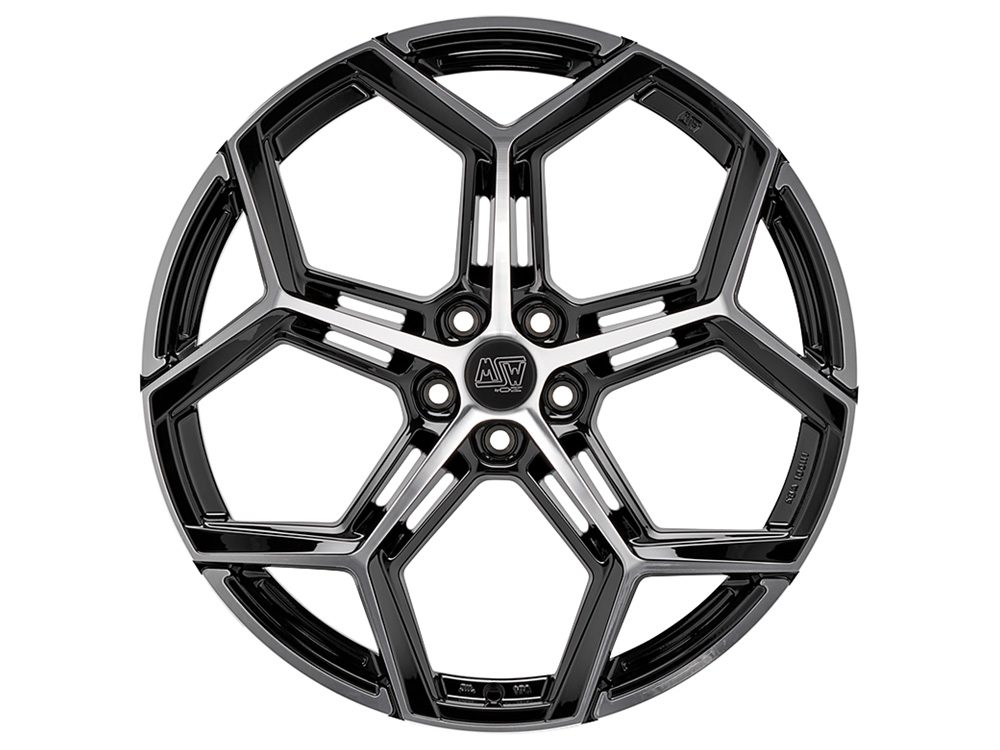 MSW 53 8.0x19 5x112 ET40 GLOSS BLACK FULL POLISHED Felgen