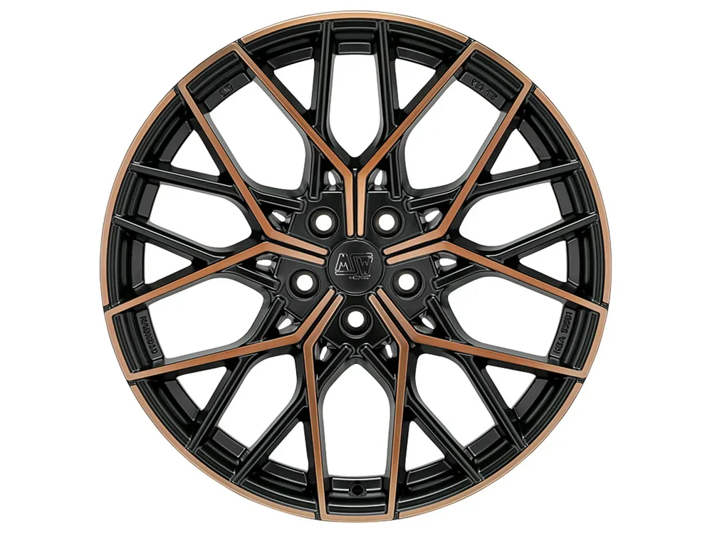 MSW 74 8.0x19 5x112 ET45 MATT BLACK COPPER FULL POLISHED Felgen