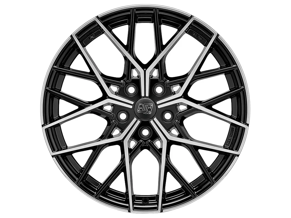 MSW 74 8.0x19 5x112 ET48 GLOSS BLACK FULL POLISHED Felgen